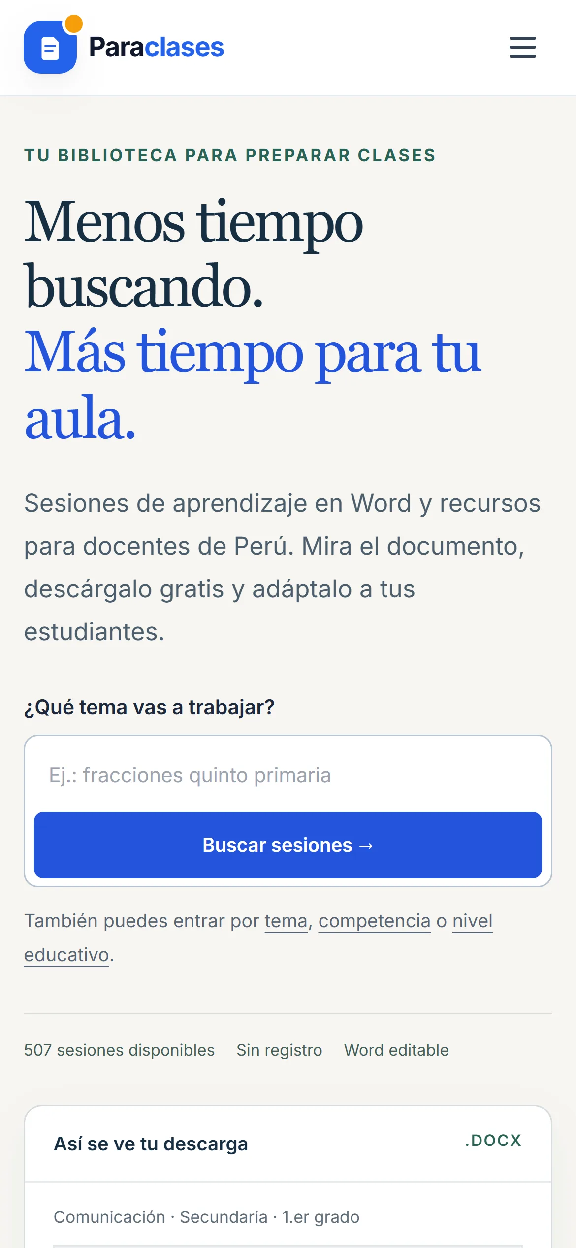 Paraclases en el celular